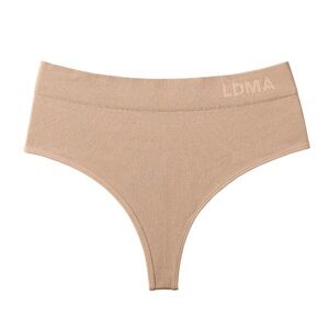 LDMA Dusty Nude Ribbed Thong NWT Small